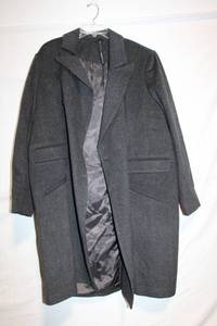 lot 478 image: Womens Gray Plaid Wool Coat, Size 3X