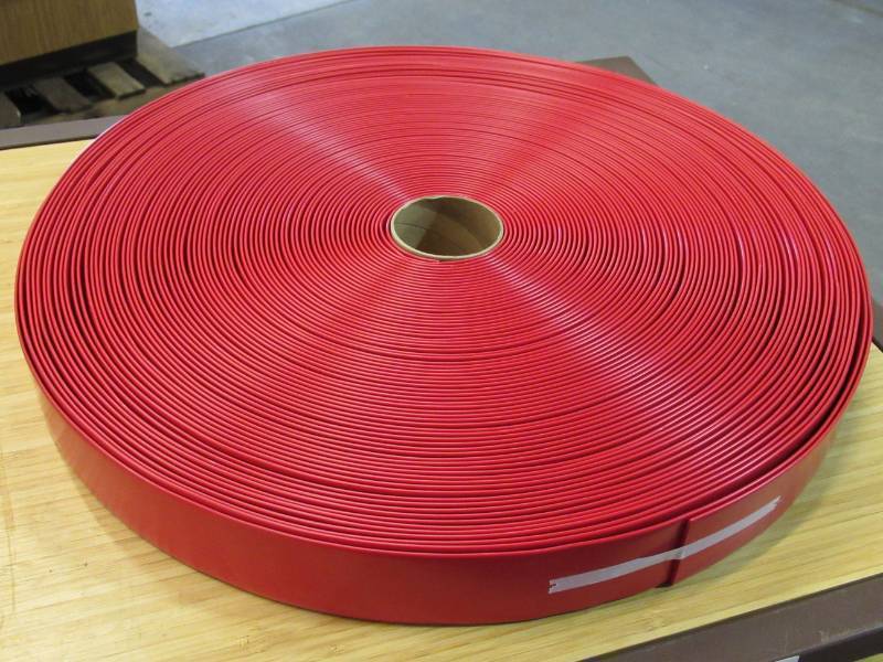 lot 910 image: Sunniland 2 Wide x 200 Roll Vinyl Strap for Patio Pool Lawn Garden Furniture - RED