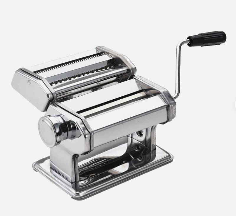 lot 928 image: Dartwood Stainless Steel Pasta Maker - Pasta Cutter Machine with Hand Crank