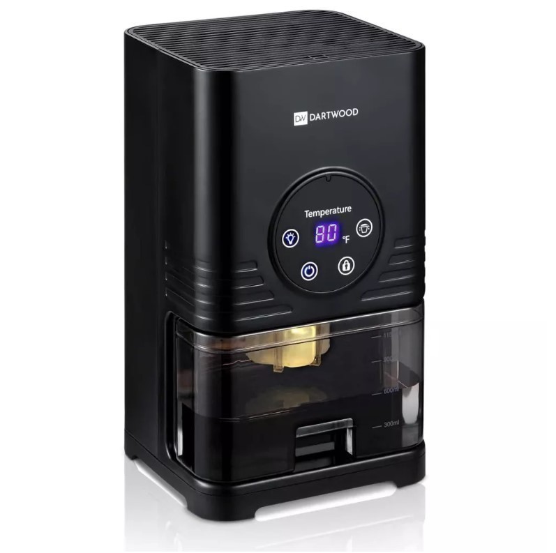 lot 950 image: Dartwood Portable Mini Dehumidifier 1000 ml (34 oz) with LED lights for closet, bedroom, bathroom, basement, and other small or medium rooms