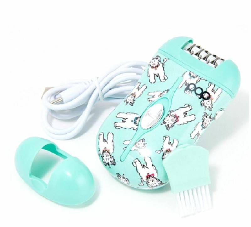 lot 955 image: Pop Sonic Rechargeable Epilator Hair Removal Device White Dog