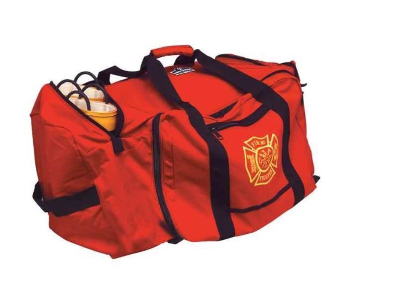 lot 806 image: NEW Ergodyne Arsenal GB5063 Red NylonPolyurethane Protective Duffel Bag - 18 in Width - 20 in Length - 15 in Height - FIRE FIGHTER
