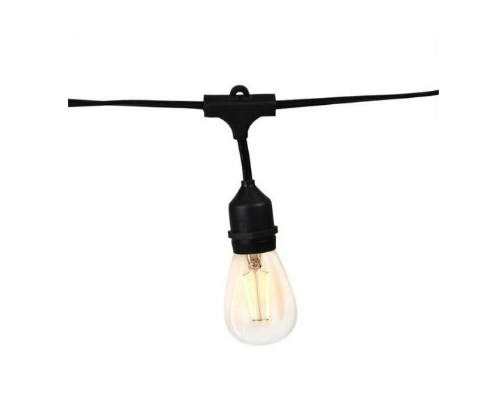 lot 833 image: NEW Living Accents LED Edison Vintage Light Set Warm White 18 ft 10 lights