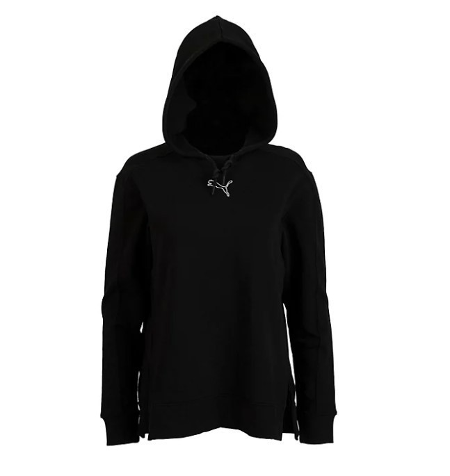 lot 377 image: NEW Puma Womens HER Pullover Hoodie - Black - Medium