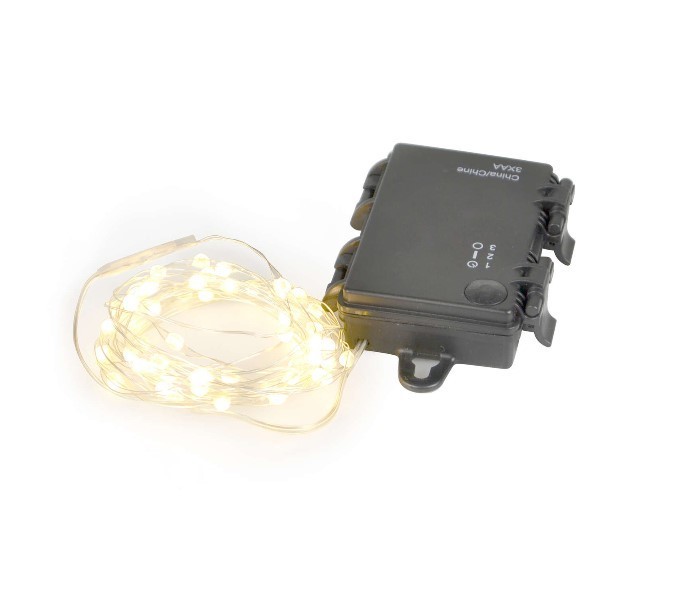 lot 307 image: NEW 2 Pack of Living Accents LED Big Seed Micro Copper Wire Light Set Warm White 13 ft. 40 lights per strand