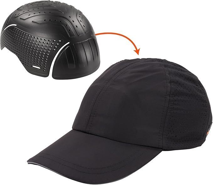 lot 708 image: NEW Ergodyne Skullerz 8947 Lightweight Baseball Hat and Bump Cap Insert - Black, Small