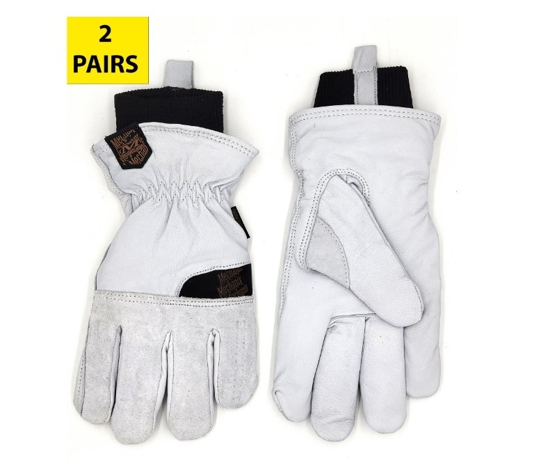 lot 339 image: NEW Mechanix Wear Coldwork 3M Thinsulate Insulation Water Resistant Leather Winter Work Gloves, Large , 2 Pairs