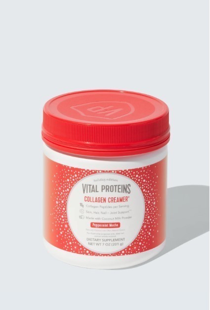 lot 400 image: NEW 2 Pack of HOLIDAY EXCLUSIVE VITAL PROTEINS COLLAGEN CREAMER PEPPERMINT MOCHA