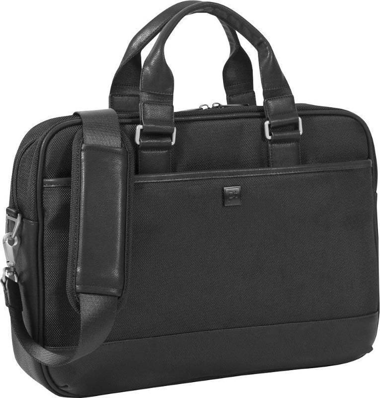 lot 446 image: NEW Platinum - Laptop Briefcase with Shoulder Strap - Black