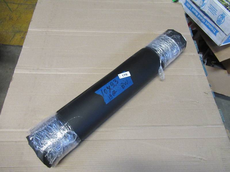 lot 179 image: NEW Vinyl Tarp - 10 x 23 Black  White Vinyl tarp - 13 oz. Medium-Weight Duty