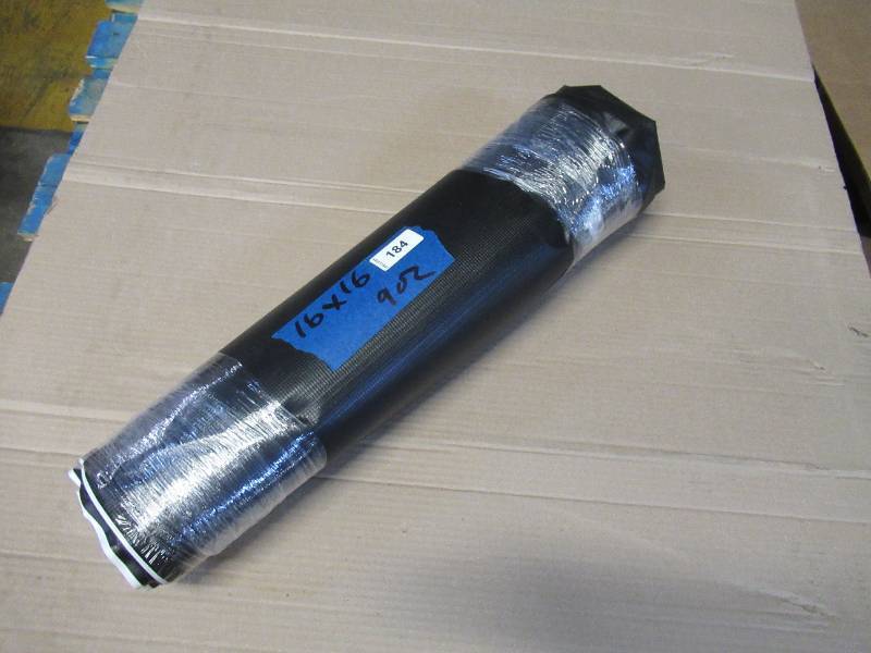 lot 184 image: NEW Vinyl Tarp - 16 x 16  Black  White Vinyl tarp - 9 oz. Lightweight Duty