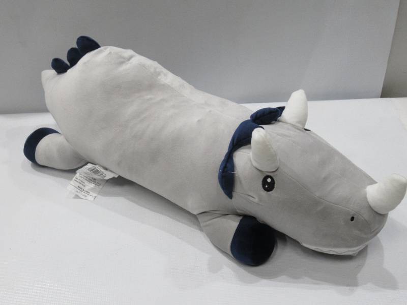 lot 254 image: NEW Members Mark Kids Light Up Jumbo Squishy Pillow - Dino Triceratops