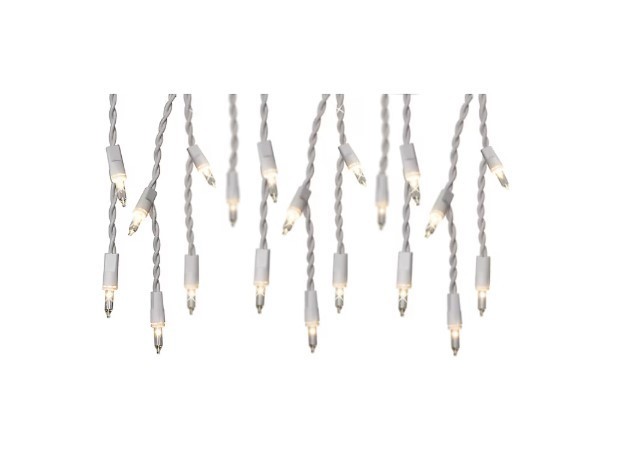 lot 325 image: GE 300-Count ConstantON Clear Mini Incandescent Icicle Christmas Lights