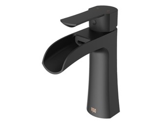 lot 420 image: VIGO Paloma VG01041MB Single Hole Single-Handle Bathroom Faucet in Matte Black