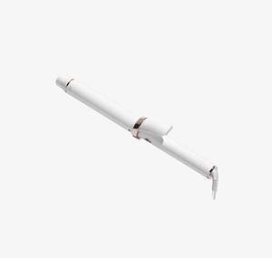 lot 143 image: T3 SinglePass Curl X Ceramic Extra-Long Barrel Curling Iron - WHITE