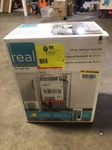 lot 6 image: Real Solutions for Real Life 29 Qt Economy Trash Can Customer Returns See Pictures