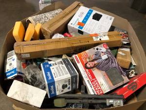 lot 8 image: Gaylord of Assorted Tools, Hardware and General Merchandise Various Models and Conditions Customer Returns See Pictures