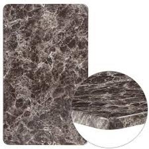 lot 19 image: Gray Marble Table Top by Carnegy Avenue   Customer Returns See Pictures