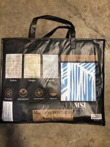 lot 22 image: MSI Machine Washable Area Rug   Customer Returns See Pictures