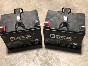 lot 26 image: Lot of MIGHTY MAX BATTERY 12-Volt 35 Ah Sealed Lead Acid (SLA) Rechargeable Battery  Customer Returns See Pictures
