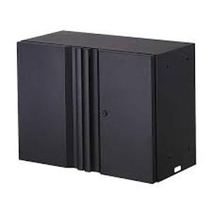 lot 40 image: Husky Regular Duty Welded 24-Gauge Steel Wall Mounted Garage Cabinet in Black (24 in. W x 18 in. H x 12 in. D)    Customer Returns See Pictures