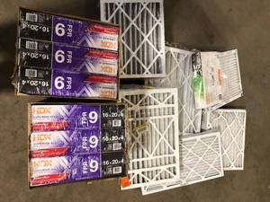 lot 12 image: Lot of Assorted Air Filters  Various Models and Conditions  Customer Returns See Pictures