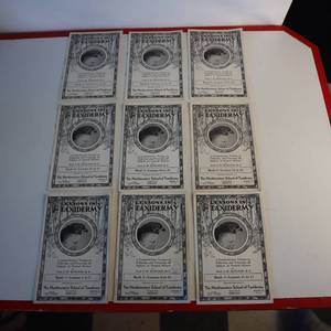 lot 28 image: 9 book set of Lessons in Taxidermy