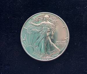 1988 American Silver Eagle (one 1$ coin)