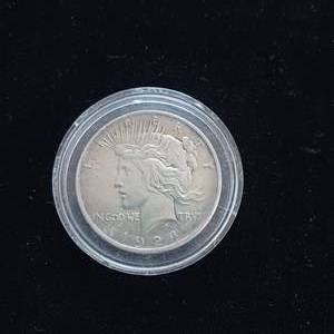 lot 46 image: 1924 Morgan Peace Dollar