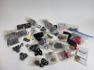 lot 185 image: Clipless Pedal Cleats - Shimano, Time, Look