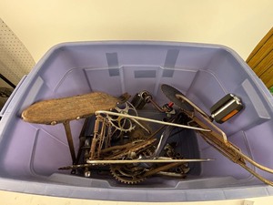 lot 253 image: Antique Bicycle Parts