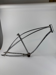 lot 261 image: Vintage Chrome Cruiser Bicycle Frame