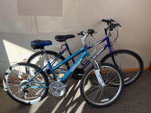 lot 19 image: Roadmaster and Huffy Step Thru Bicycles