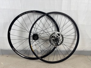 lot 65 image: 26 Disc Brake Wheelset - Quick Release 6 Bolt