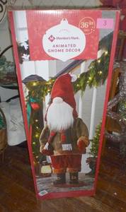 36 inch tall animated Gnome
