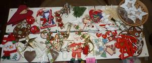 Large group of ornaments