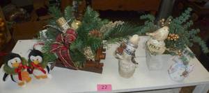 A mixture of custom dcor pieces fun christmas items