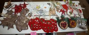 Large group of ornaments