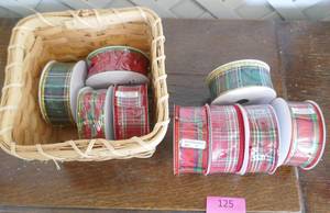 Lot of all new full rolls of ribbon