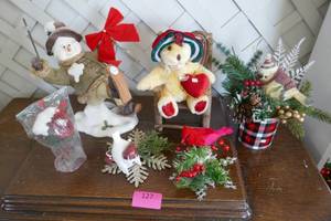 Group of cute holiday dcor items