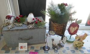 Fun dcor items, metal drawer planter, playful birds and more