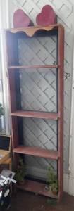 A neat barn wood and Screen door display