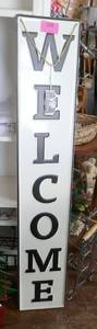 Nice Metal WELCOME sign 44 inches tall