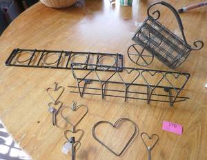 Wine bottle holder and misc metal hangers
