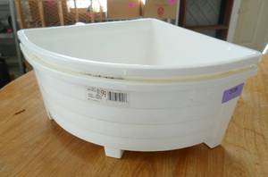 Two 20 inch corner planters