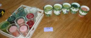 17 candles and holders