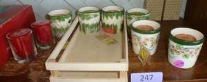 8 candles in holders