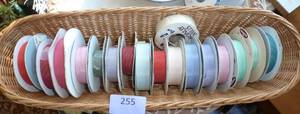 17 rolls of Moire ribbon