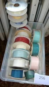 14 rolls of Moire ribbon