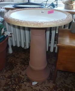 weighted plastic bird bath